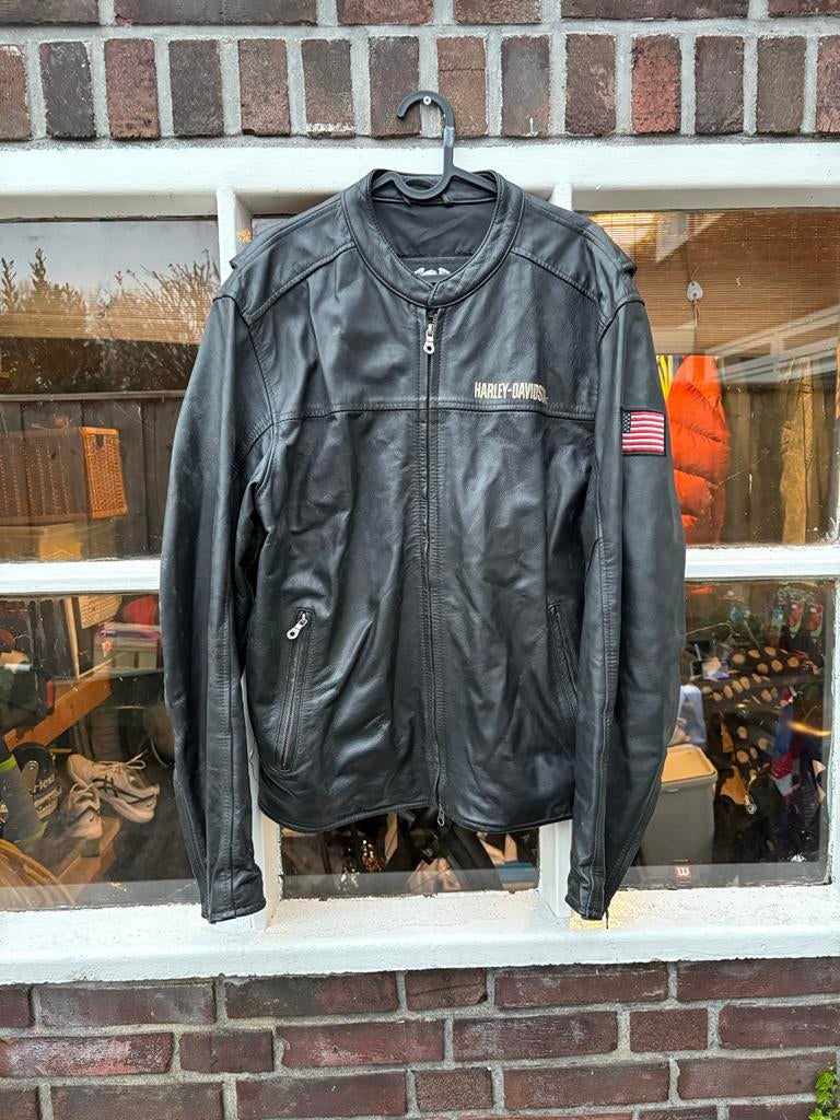Vintage Harley Davidson leren jas - Made in USA, Motoren, Kleding | Motorkleding, Ophalen of Verzenden, Tweedehands, Heren, Jas | leer
