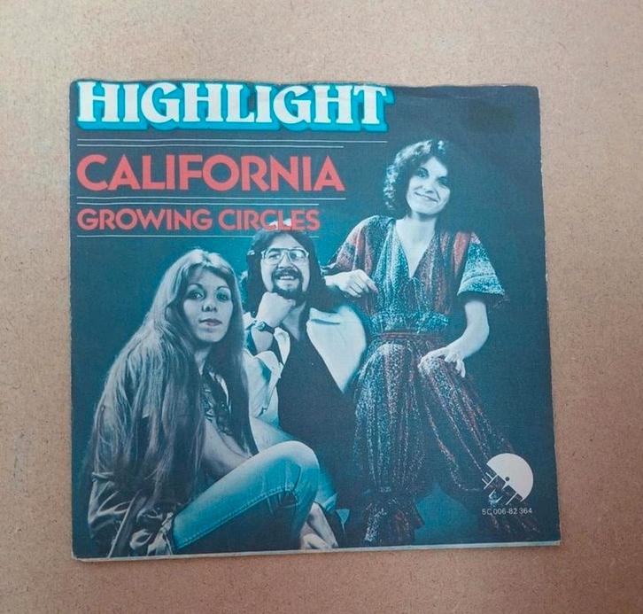 Highlight - California, Cd's en Dvd's, Vinyl Singles, Gebruikt, Single, Pop, 7 inch, Ophalen of Verzenden