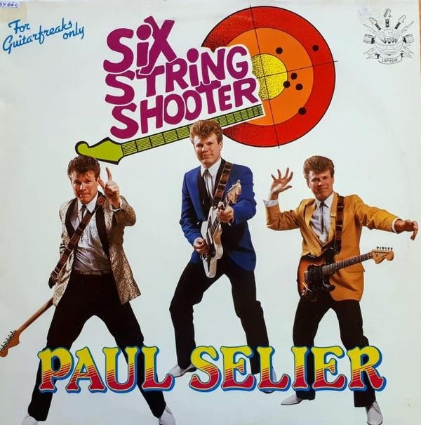 Ruil of koop Paul Selier "Six String Shooter" (LP DSR 1982), Gebruikt, Originele persing, 1980 - 1989, Ophalen of Verzenden