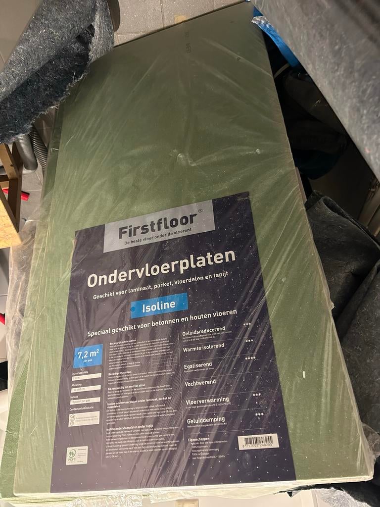 18 FirstFloor ondervloerplaten voor beton en hout, Ophalen, Overige materialen, 30 cm of meer, 50 tot 150 cm