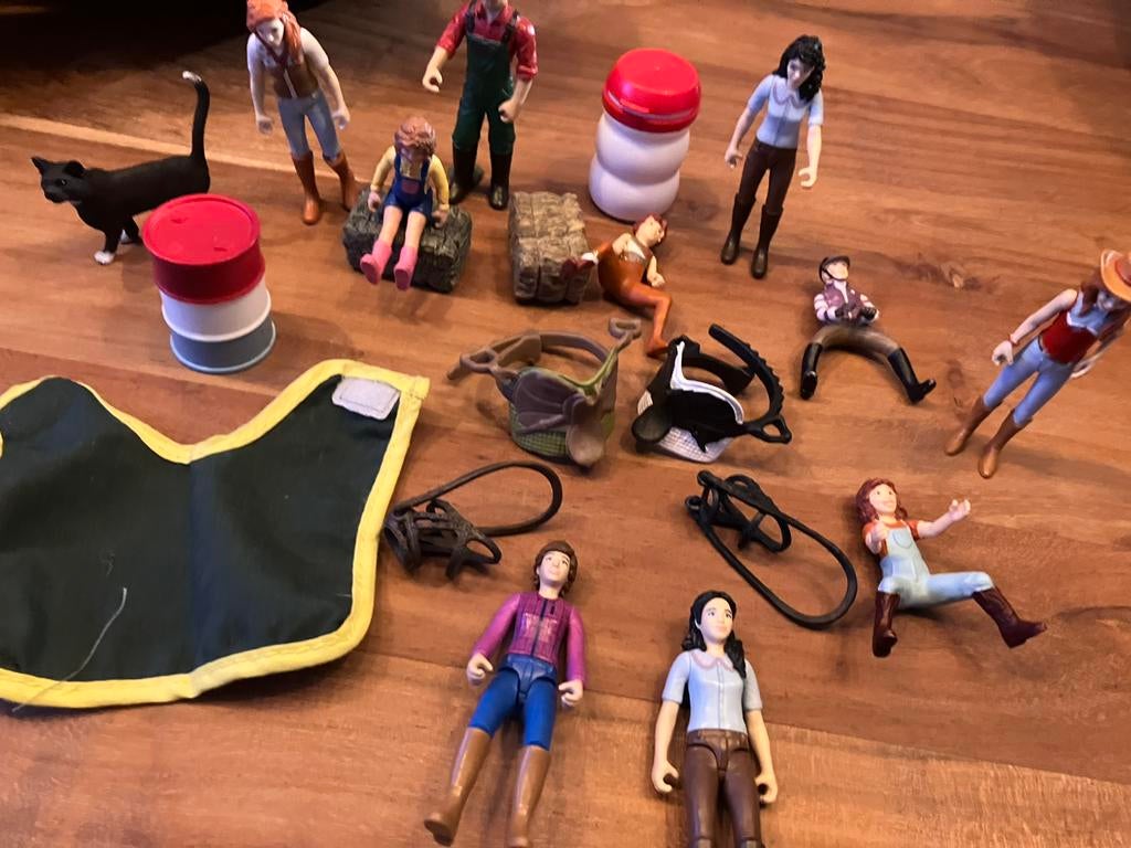 Schleich paarden ruiters, Verzamelen, Dierenverzamelingen, Zo goed als nieuw, Beeldje of Figuurtje, Paard, Ophalen of Verzenden