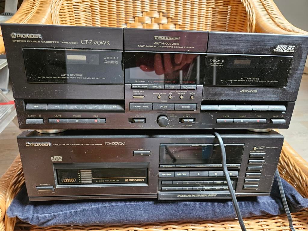 Pioneer cassettedeck cd speler, Audio, Tv en Foto, Stereo-sets, Ophalen, Gebruikt, Cassettedeck, Losse componenten