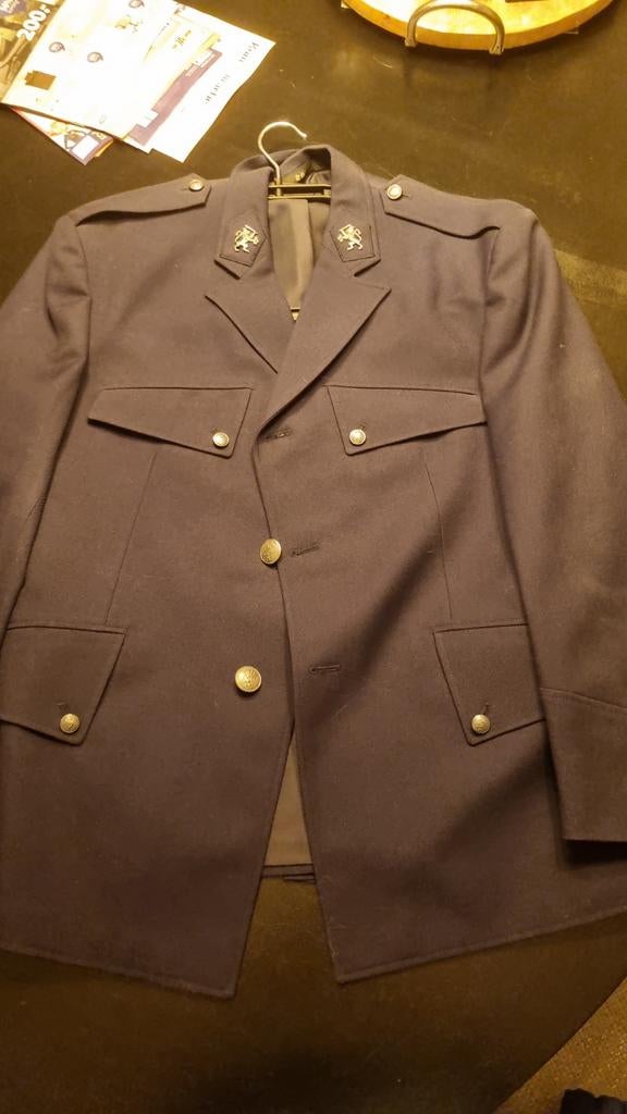Vintage Militair Uniform Pak - Jas en Broek, Kleding | Heren, Onbekend, Ophalen of Verzenden, Gedragen, Maat 48/50 (M)