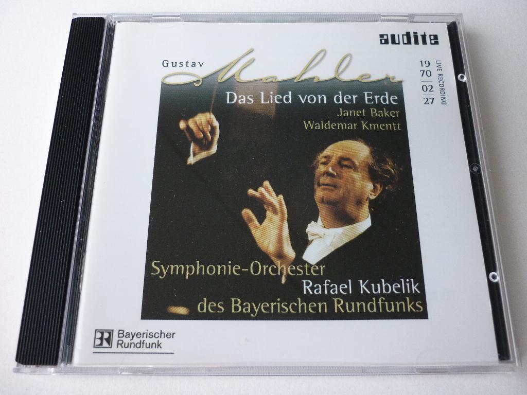 Mahler - Baker, Kmentt, Kubelik ‎– Das Lied Von Der Erde, Ophalen of Verzenden, Romantiek, Gebruikt, Overige typen