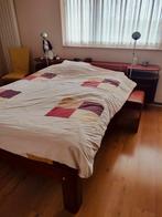 Auping bed met houten ombouw, Ophalen, Gebruikt, Tweepersoons, 180 cm