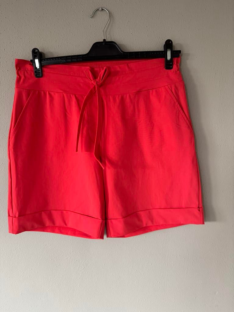 Studio Anneloes City Bermuda - Koraalrood - Maat L- Nieuws, Kleding | Dames, Overige kleuren, Kort, Maat 46/48 (XL) of groter