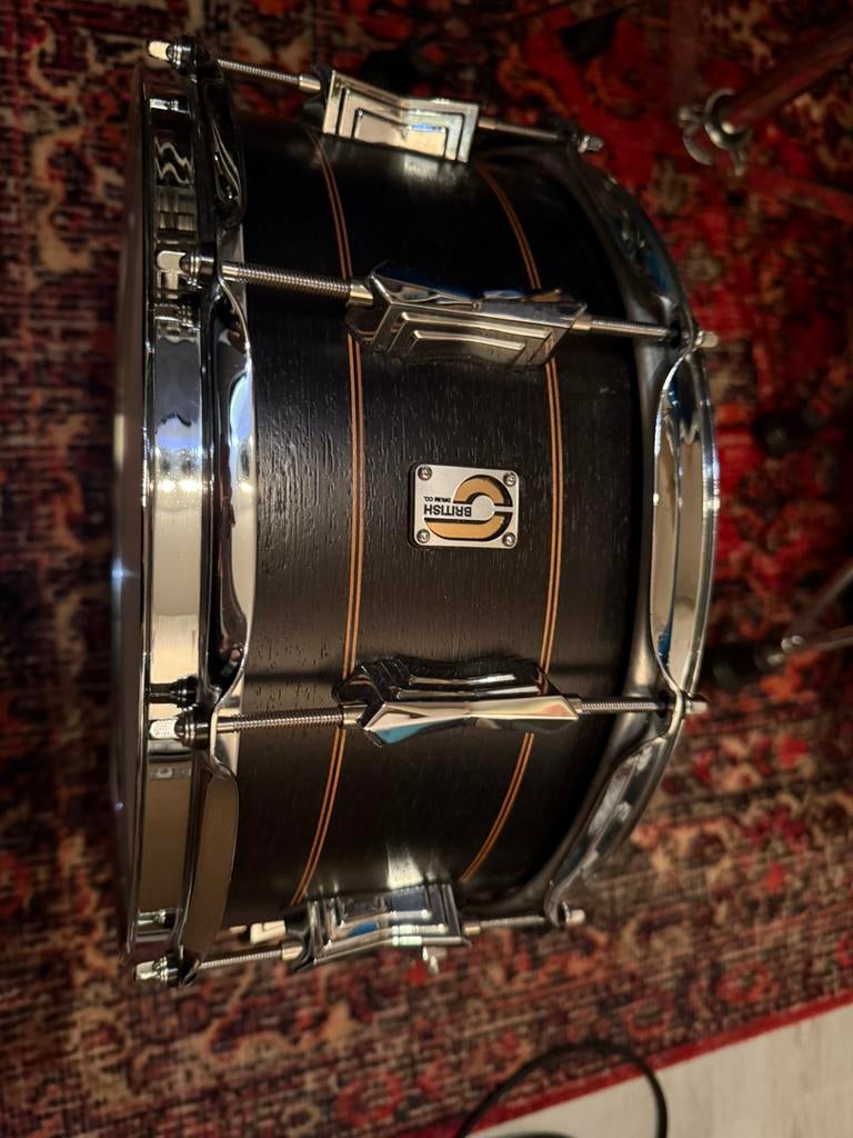 British Drum Co. 'Merlin' 14" x 5,5" Pro Snare Drum, Ophalen, Zo goed als nieuw