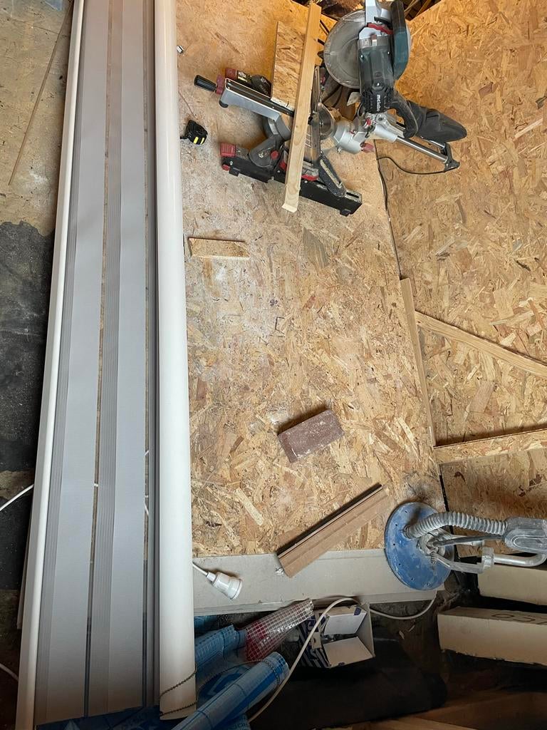 Jalozie / rolgordijn 2,60 breed, Ophalen of Verzenden, Gebruikt, Grijs, 200 cm of meer