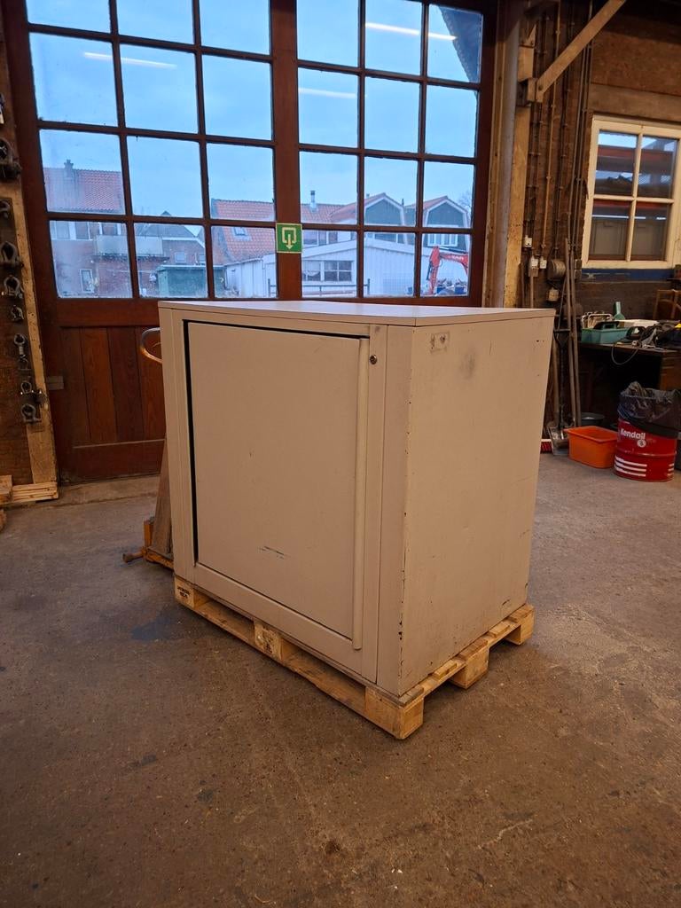 Vintage industriële carrousel kast, Ophalen, Gebruikt, 100 tot 150 cm, 100 tot 150 cm