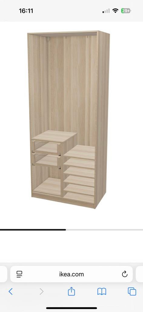 Ikea komplement voor Pax Eiken- Verdeler/Lades/Planken, Ophalen, Nieuw, 50 tot 100 cm, Minder dan 100 cm