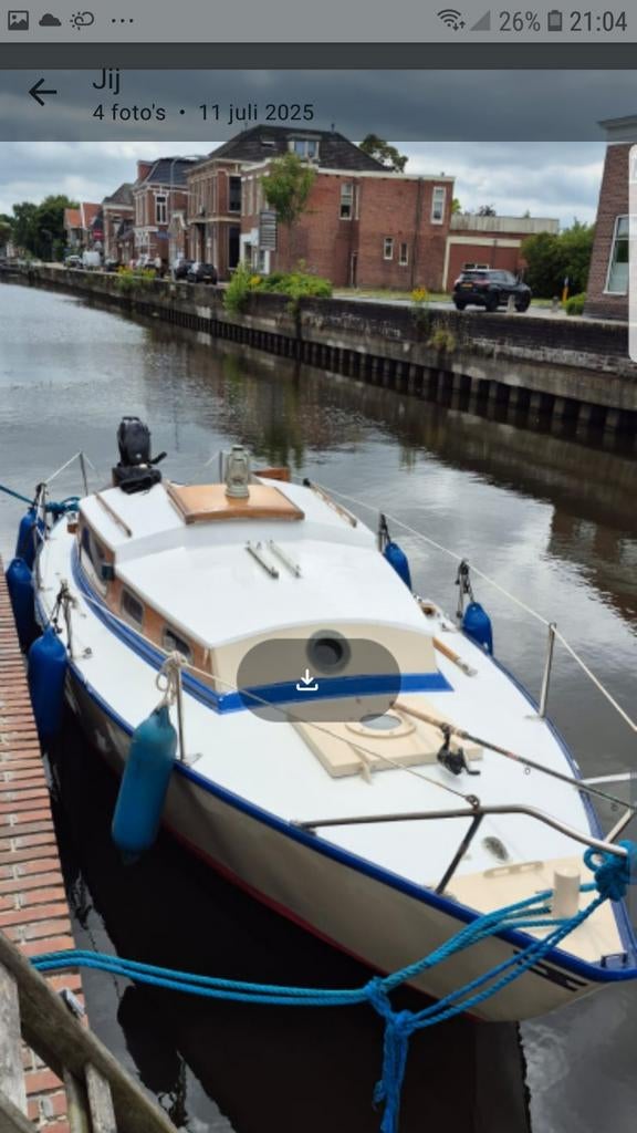 Zeilboot rigina zeiljacht, Watersport en Boten, Kajuitzeilboten en Zeiljachten, Ophalen, Gebruikt, Staal, Overige brandstoffen