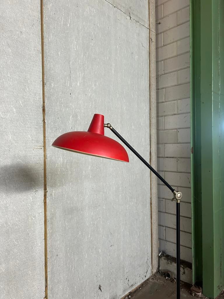 Vloerlamp Anvia J.J.M. Hoogervorst rood, Ophalen of Verzenden, Gebruikt, 150 tot 200 cm