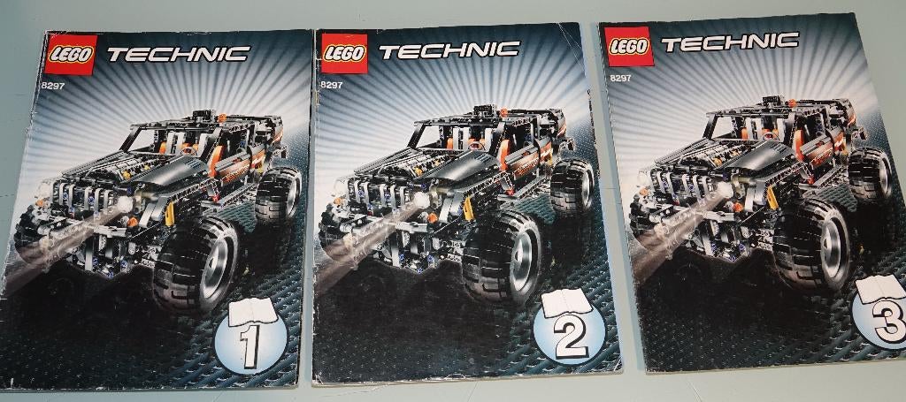 Lego Technic Boekjes 8297 9398 42065 42095, Gebruikt, Lego, Ophalen of Verzenden, Technic