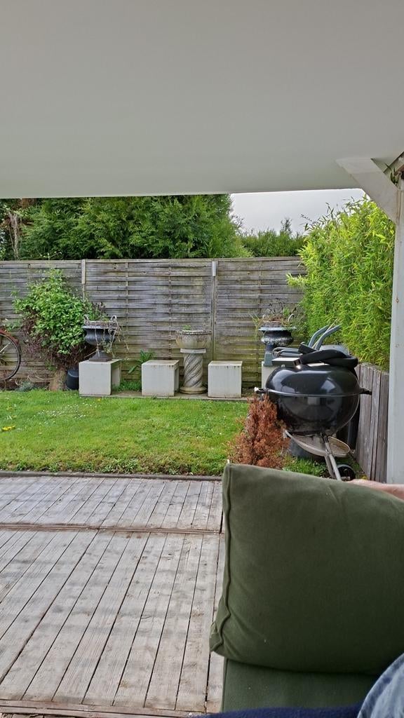 Betonnen U-profiel plantenbak wit, Tuin en Terras, Ophalen, Rond