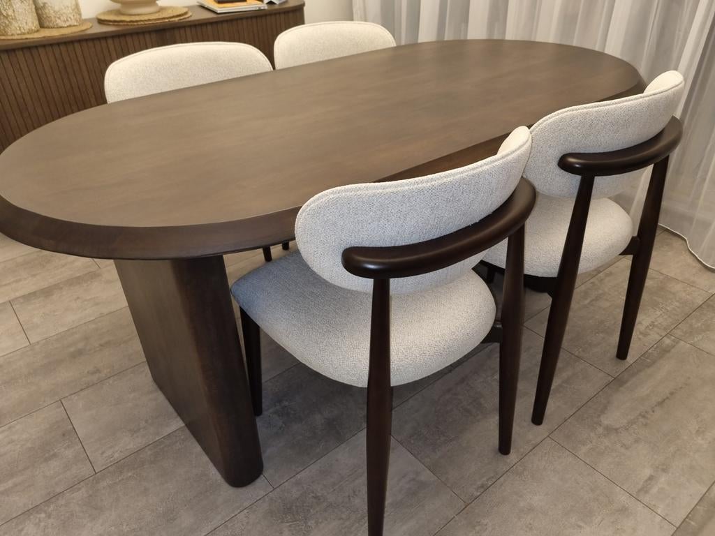 Ellips eettafel van vtwonen, Ophalen, 200 cm of meer, 50 tot 100 cm, Minder dan 50 cm