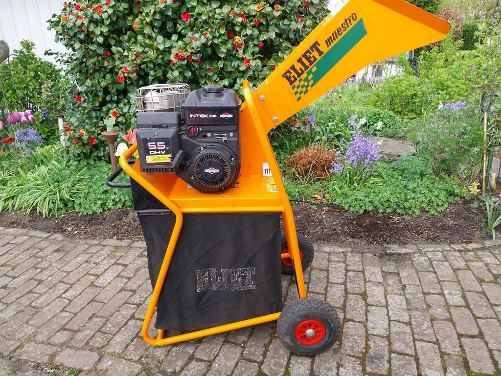 Eliet Maestro City Benzine Hakselaar - 5.5 PK, 63 kg, Benzine, Gebruikt, Met opvangzak, Ophalen