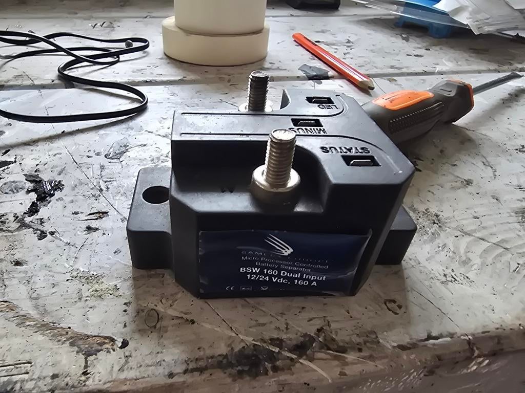 Samlex BSW 160 Dual Input Accu Scheider 12/24V 160A, Ophalen of Verzenden, Gebruikt, Universele onderdelen