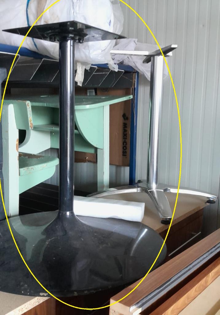 degelijk tafelonderstel eettafel zwart, Ophalen, Tafelpoot, 50 tot 100 cm, Horeca