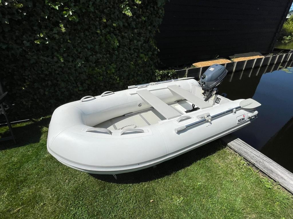 Kewi rubberboot 3 m + 4 pk Yamaha 4 takt motor, Ophalen of Verzenden, Gebruikt
