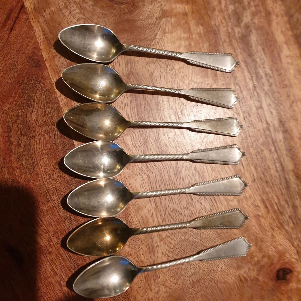 7 antieke Gero lepeltjes, Antiek en Kunst, Antiek | Bestek, Ophalen of Verzenden