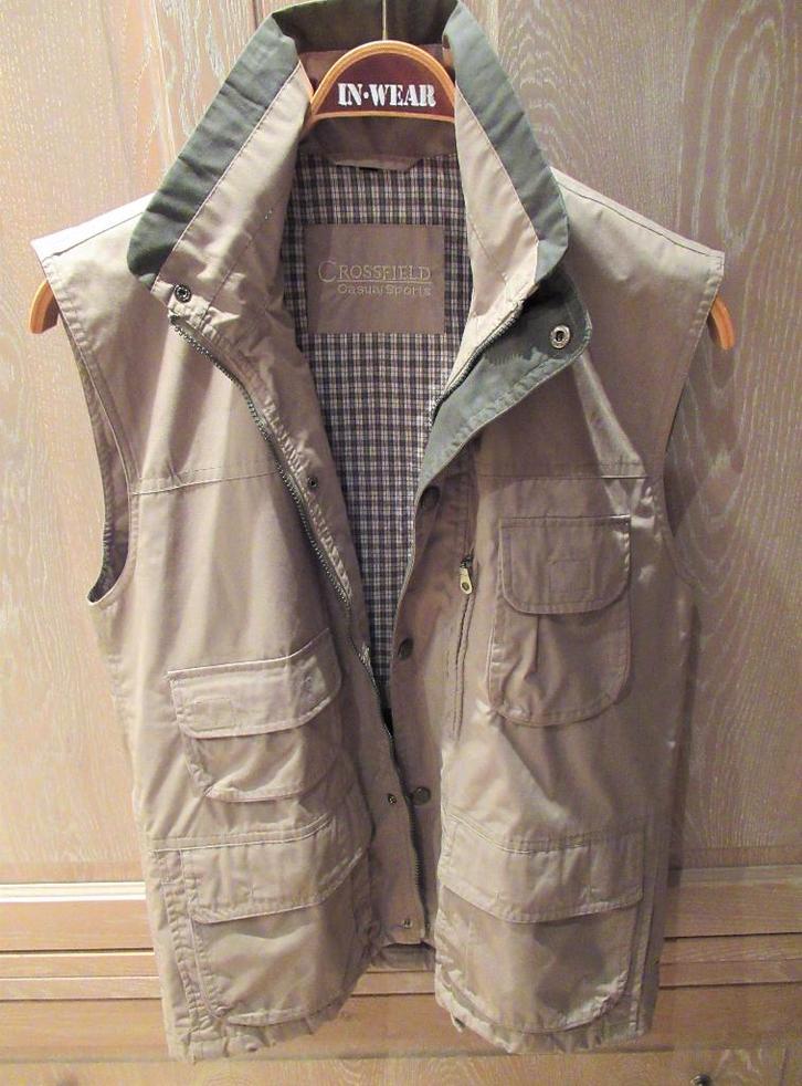 Nieuw Crossfield jacket met zakken, mt Large, Kleding | Heren, Jassen | Zomer, Nieuw, Maat 48/50 (M), Beige, Verzenden