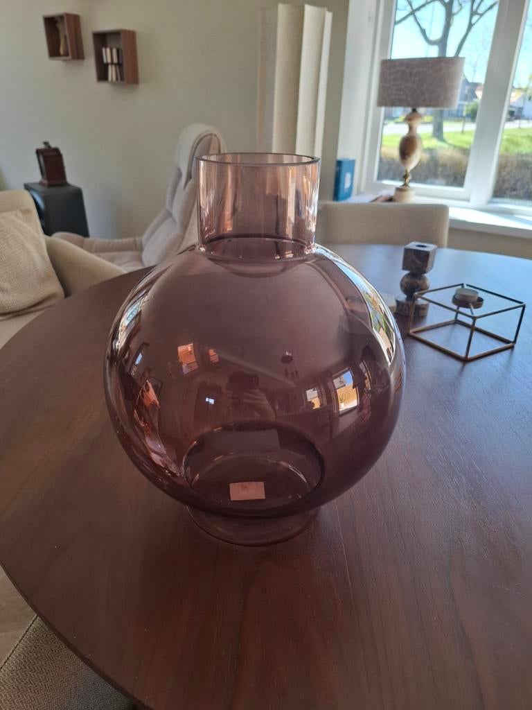 Mooie bruine bolvaas Karwei, Ophalen, Overige kleuren, Minder dan 50 cm, Glas