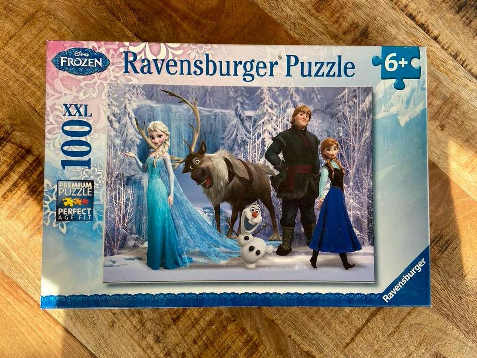 Frozen Ravensburger Puzzel 100 XXL stukjes, Ophalen of Verzenden, Meer dan 50 stukjes, Zo goed als nieuw, 6 jaar of ouder