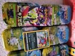 Pokémon tins met boosterpack, Ophalen of Verzenden, Nieuw, Meerdere stickers