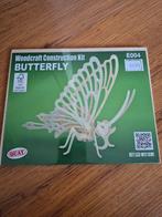 Houten Bouwpakket Vlinder - Woodcraft Construction Kit, Hobby en Vrije tijd, Ophalen of Verzenden, Nieuw, Knutselwerk