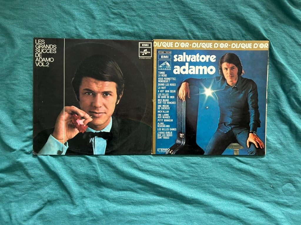 2 LP's Salvatore Adamo (ook per stuk te koop), Cd's en Dvd's, Ophalen of Verzenden, 1980 - 1989, Gebruikt, 12 inch