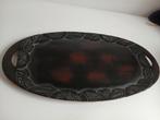 Vintage dienblad. Japans kamakura-bori lakwerk dienblad. Blo, Ophalen of Verzenden, Rechthoekig, Hout