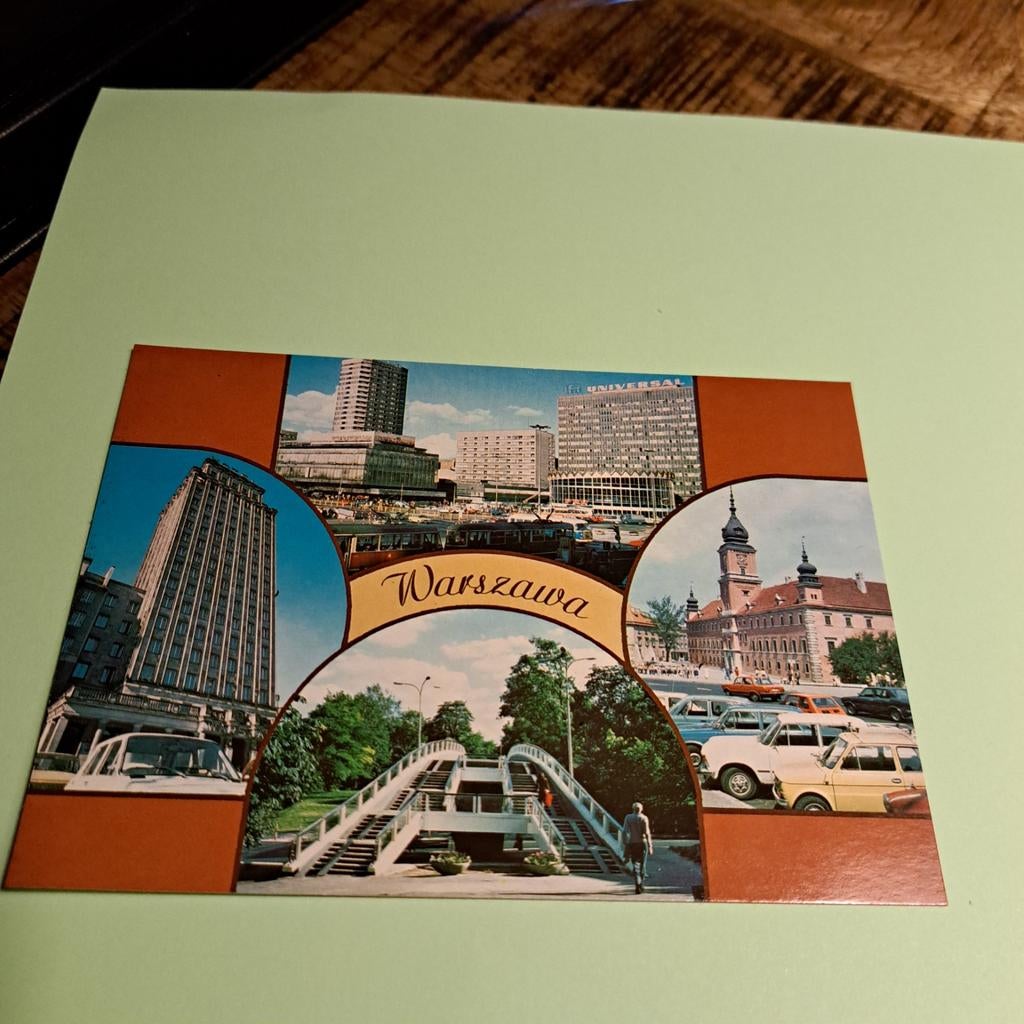 Vintage Ansichtkaart Warschau, Polen - Jaren '60, Ophalen of Verzenden, 1960 tot 1980, Ongelopen, Overig Europa