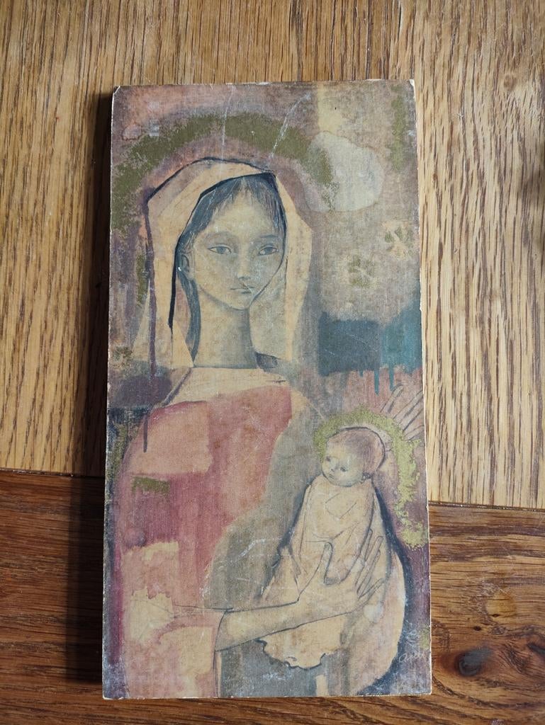 Roser Angell schilderijtje, Antiek en Kunst, Antiek | Religie, Ophalen of Verzenden