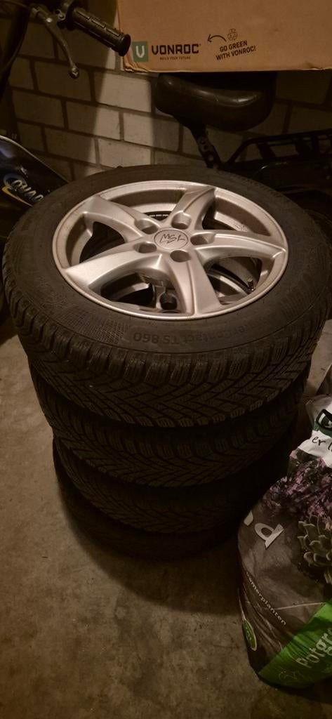Winterbanden plus velgen, Ophalen of Verzenden, 16 inch, Winterbanden, Banden en Velgen
