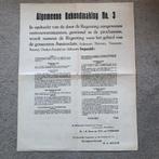 1944!! Affiche/aanplakbiljet (44x56). 'Algemeene Bekendmak-, Verzenden, Nederland, Foto of Poster