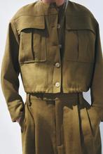 zara linnen bomber jas zw collection, xs / 34, Ophalen of Verzenden, Zo goed als nieuw, Maat 34 (XS) of kleiner