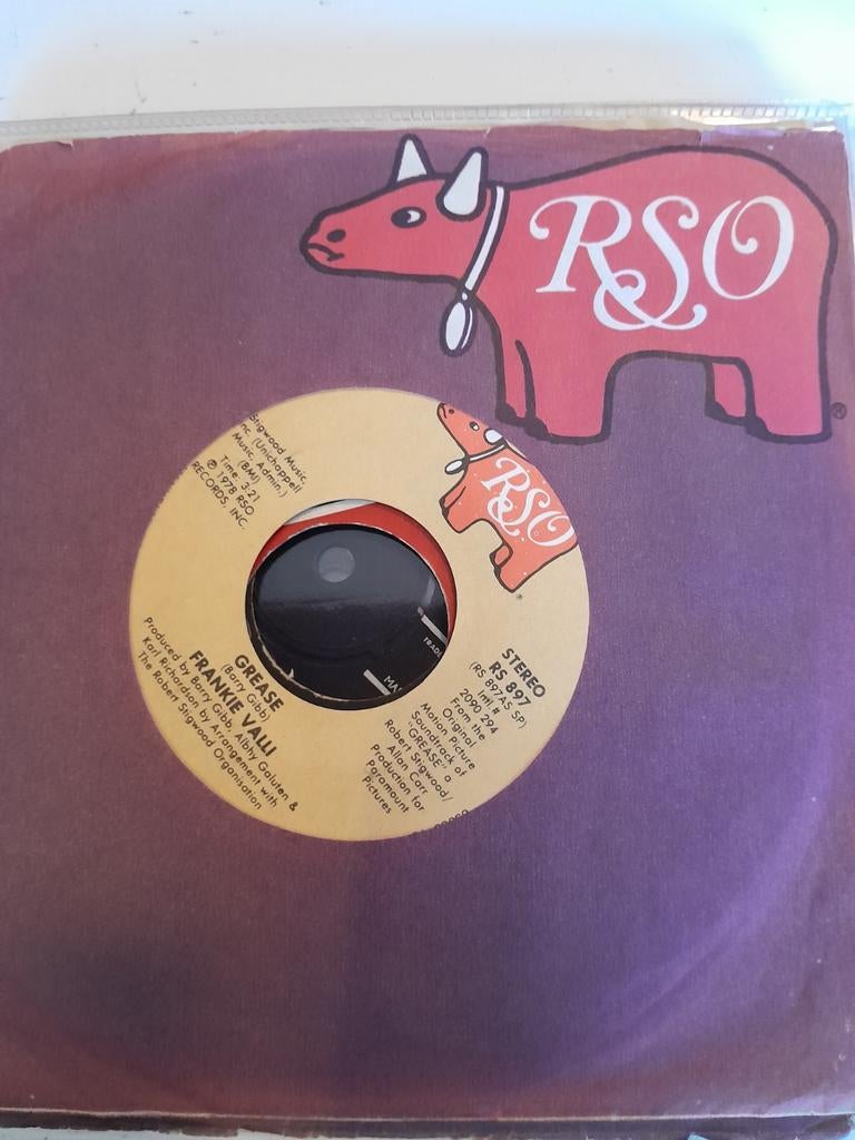 Frankie valli 7inch grease, Cd's en Dvd's, Vinyl Singles, Ophalen of Verzenden, Zo goed als nieuw, Pop