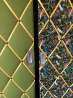 Twee retro botanisch beklede schuifdeuren, Ophalen, Overige materialen, Gebruikt, 200 cm of meer