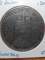 2 1/2 gulden 1874 Klaverblad, Postzegels en Munten, Munten | Nederland, Koning Willem III, Zilver, Ophalen of Verzenden, Losse munt