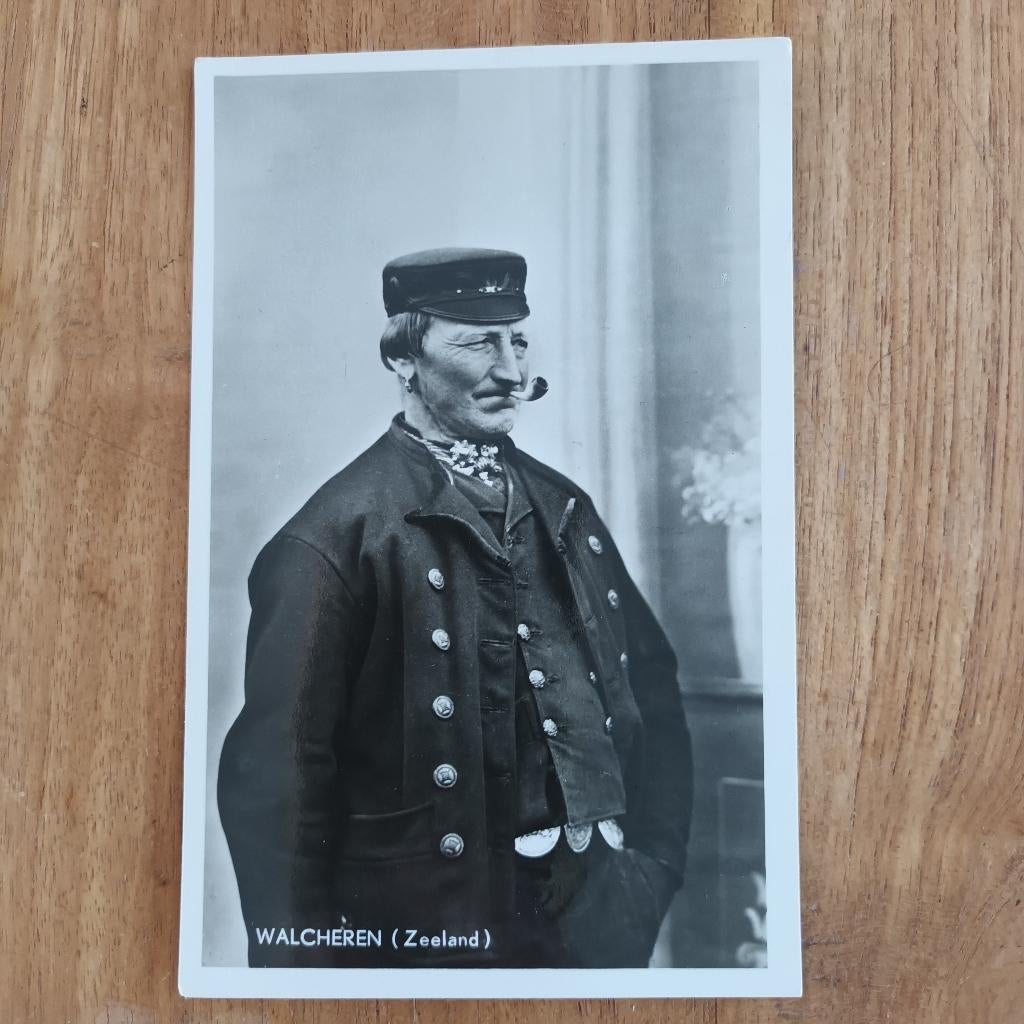 Walcheren, Zeeland, klederdracht 1956, Ophalen of Verzenden, 1940 tot 1960, Gelopen, Zeeland