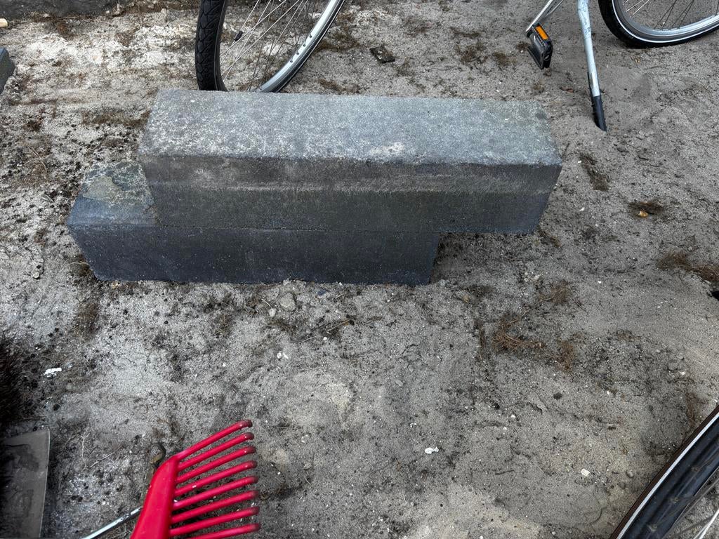 7 Grijze betonnen stapelblokken, Ophalen, Gebruikt, Overige typen