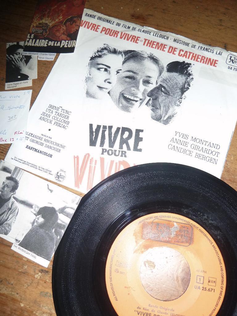 EP VIVRE POUR VIVRE FILM MUSIQUE 1967 vs.02, Cd's en Dvd's, Vinyl Singles, Zo goed als nieuw, EP, Ophalen of Verzenden