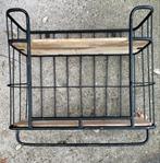 Wandrek met houten planken (59x65x25cm), Ophalen, Gebruikt