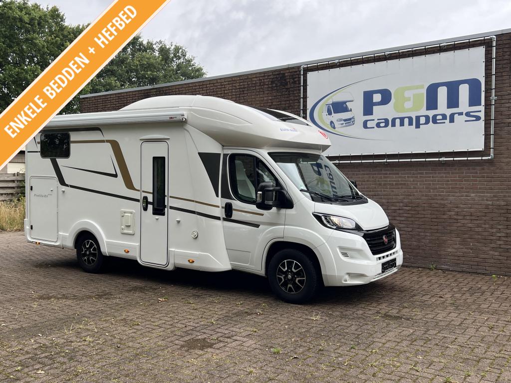 Eura Mobil Profila RS 695 EB | 150 pk |enkele bedden+hefbed|, Ringverwarming, Luifel, Fiat, Koelkast