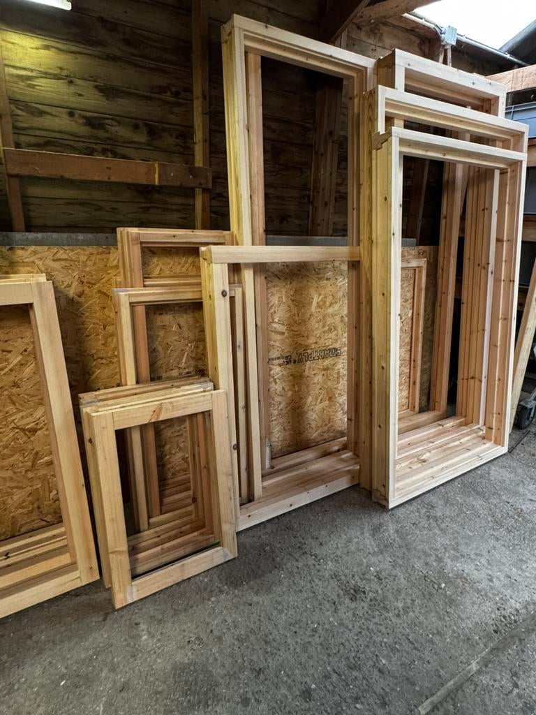 Houten Kozijnen op Maat. Gemaakt in eigen werkplaats, Ophalen of Verzenden, Nieuw
