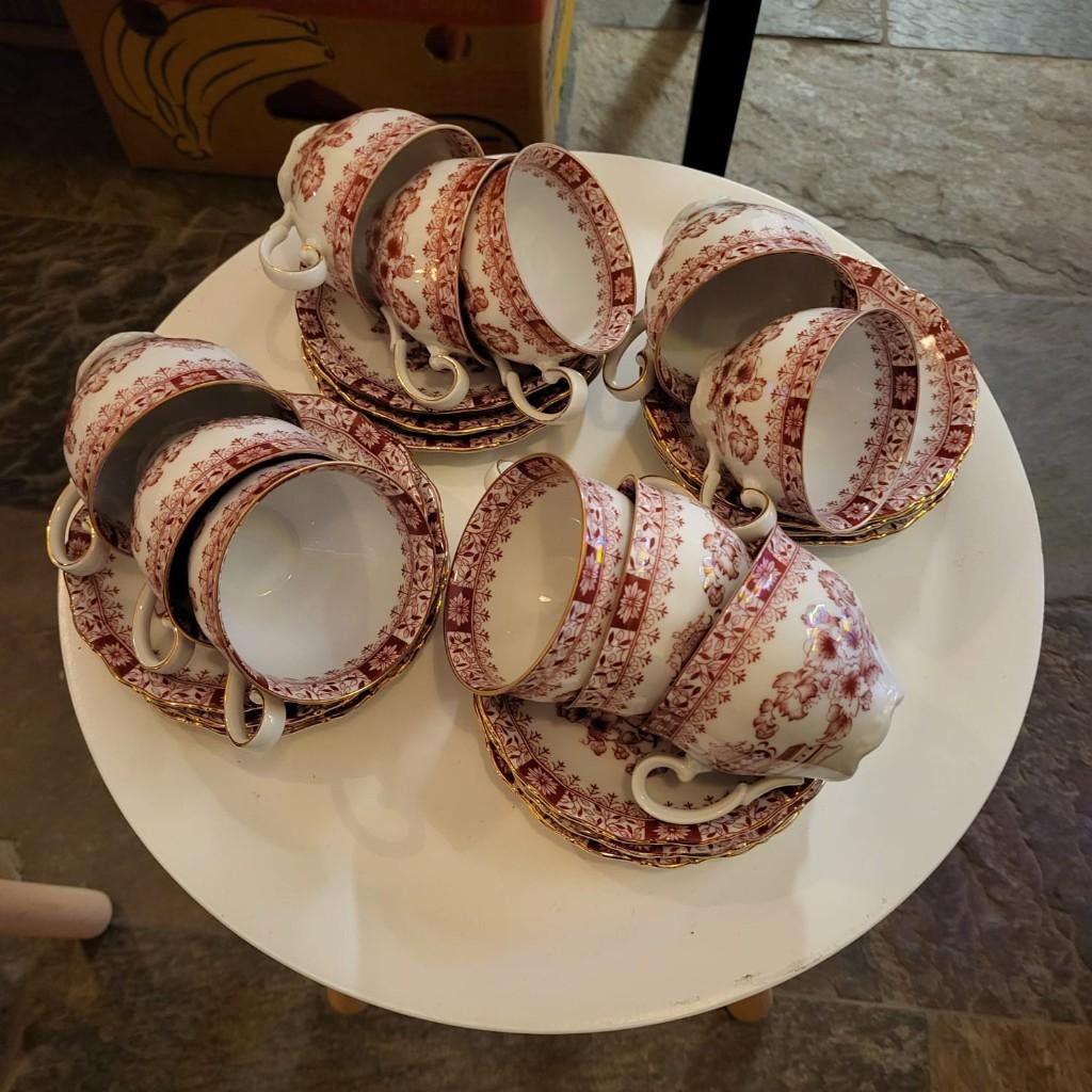 Feltmann Weiden Bavaria "Theresia Red", Antiek en Kunst, Antiek | Servies compleet, Ophalen of Verzenden