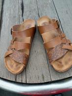 Zgan Bruin leren slippers Human Nature 40., Kleding | Dames, Schoenen, Ophalen of Verzenden, Zo goed als nieuw, Bruin