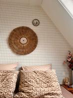 Muurboard Bali - Wanddecoratie riet en schelpen - Ø 65 cm, Huis en Inrichting, Woonaccessoires | Wanddecoraties, Ophalen, Zo goed als nieuw