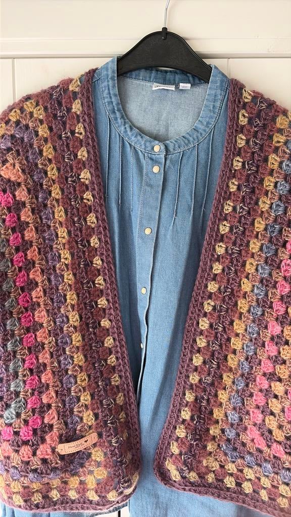 Hexagon vest, NIEUW, XL, granny square, Kleding | Dames, Ophalen of Verzenden, Zo goed als nieuw, Maat 46/48 (XL) of groter