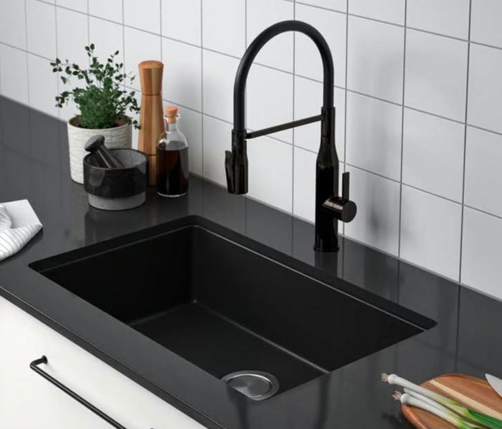Kitchen worktop Tebas Black 20mm, Huis en Inrichting, Keuken | Keukenelementen, Minder dan 100 cm, 25 tot 50 cm, Ophalen